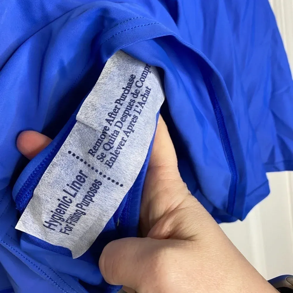 ISLAND ESCAPE WOMAN NWT‎ Bright Blue Skirtini Swim Bottom Size 16W - Image 7