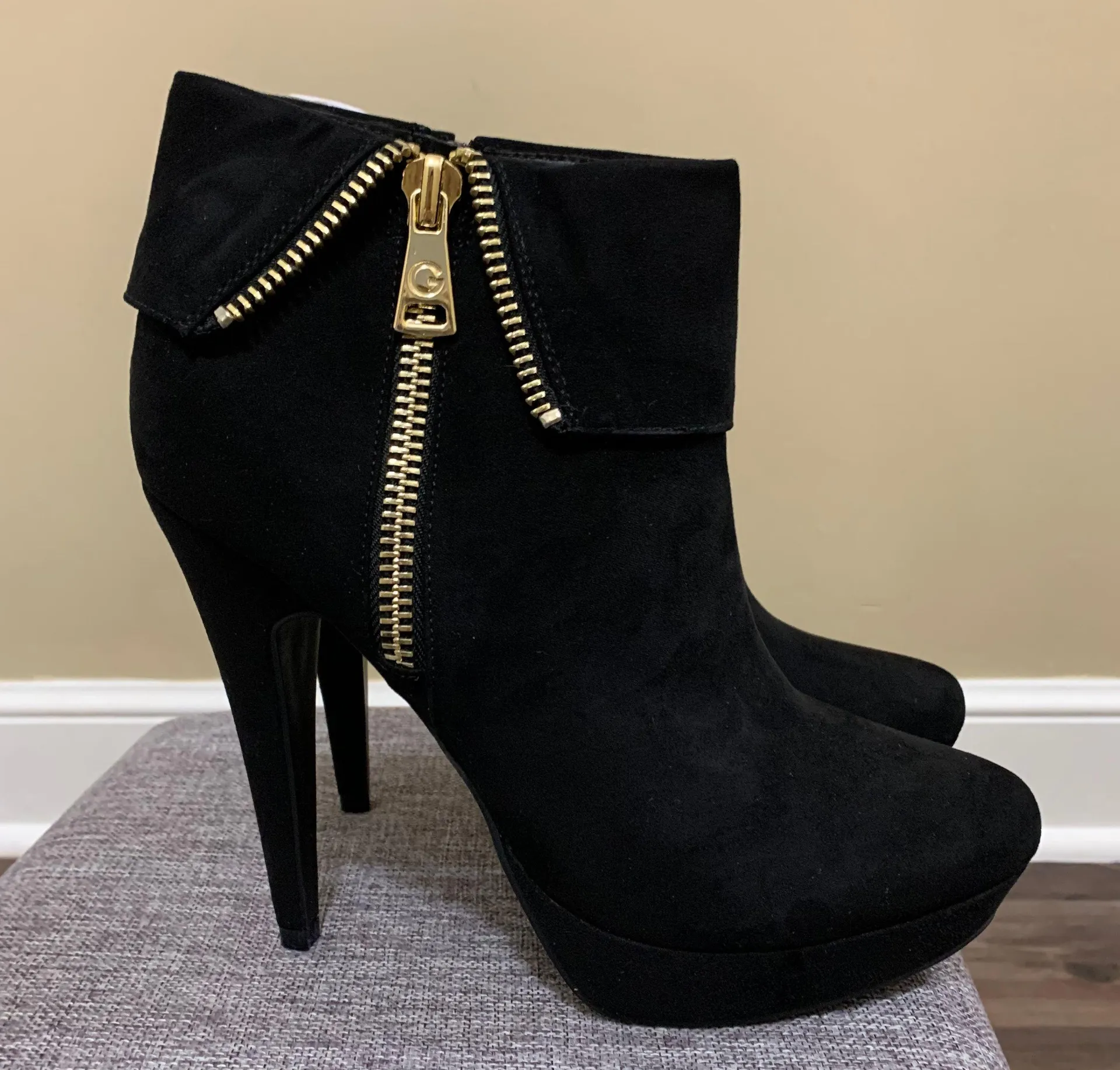 Guess G By  GBG Black Docker Boots Size 10 - Image 7