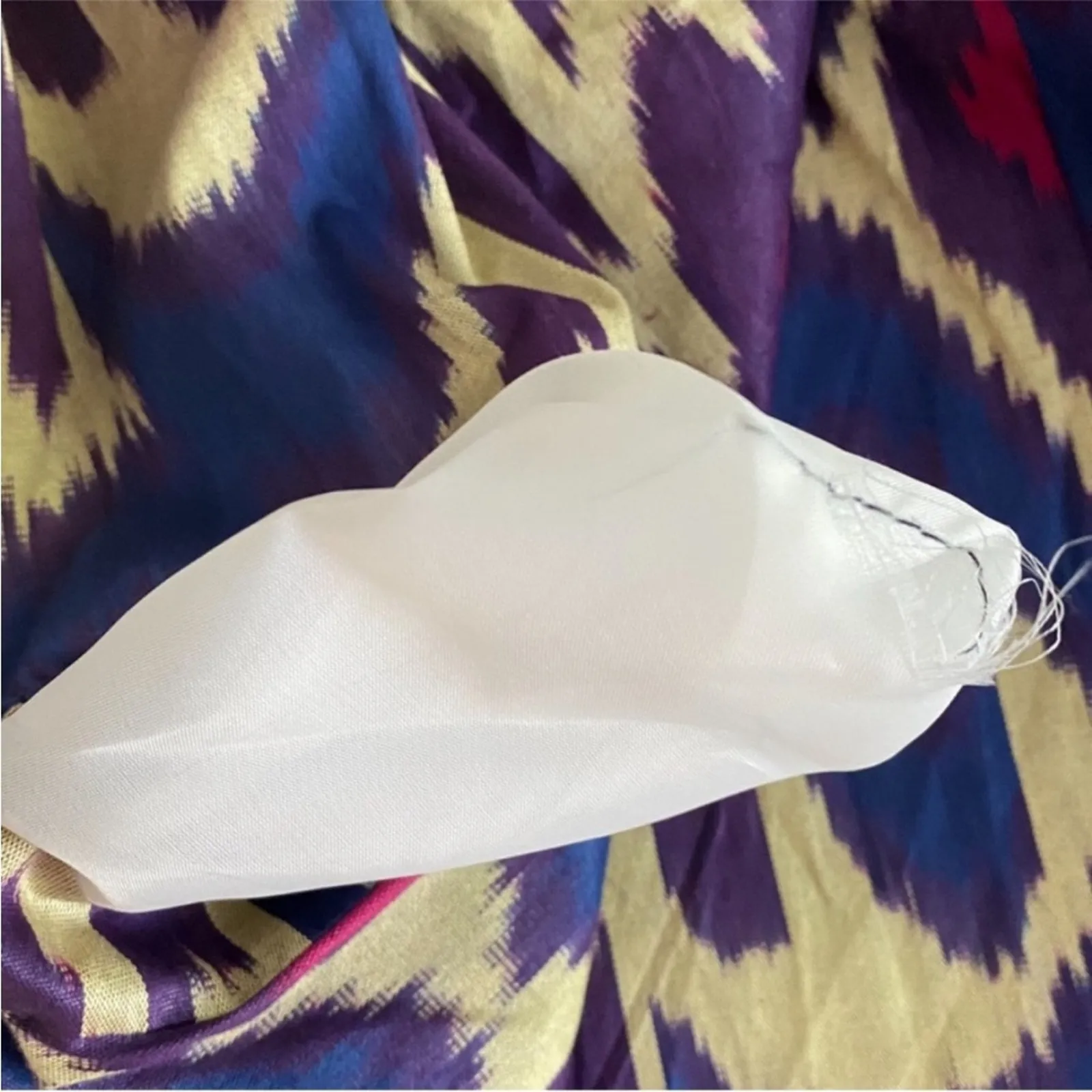 Womens Jacket Medium Large Shacket Boho Kimono Bohemian Ikat RARE Art to wear Purple - Image 15