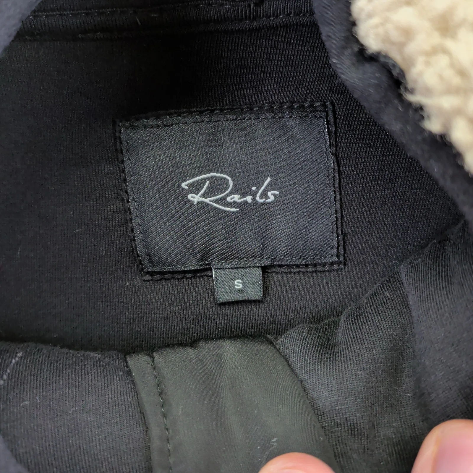 Rails Saga Cream Leopard Mix Fleece Pullover Jacket Womens Small - Image 10