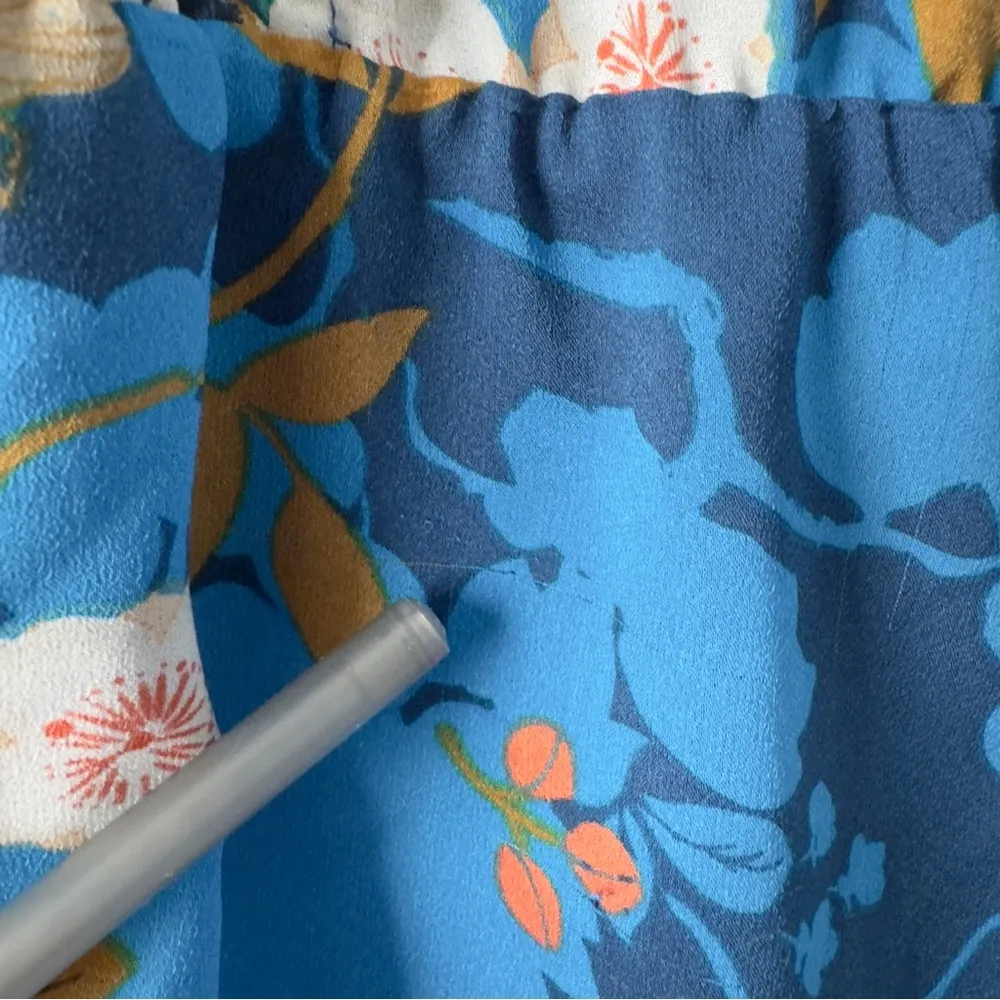 Anthropologie Maeve Sleeveless floral A-Line mini dress Racerback lined cut out - Image 5