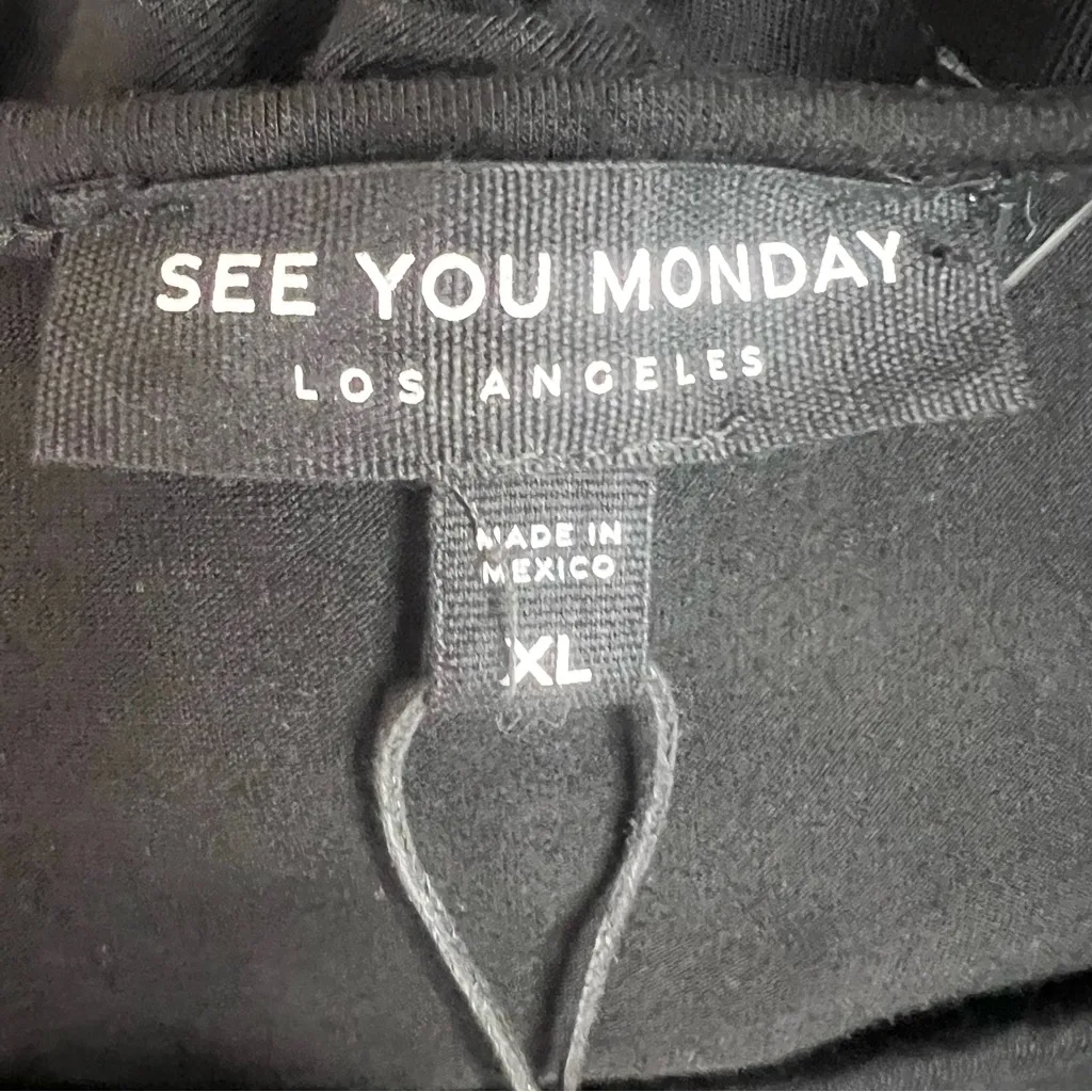 NWT See You Monday Black Sleeveless Ruched Maxi Dress Size XL - Image 9