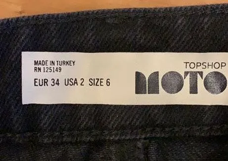 Black Denim skirt with floral detail!  - Image 3