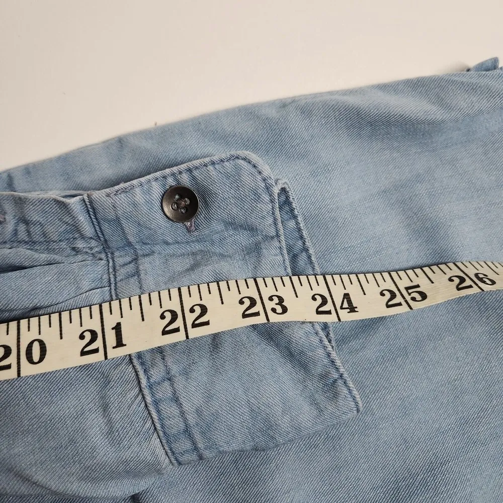 Chaps Denim Light Wash Long Sleeve Denim Jean Shirt Dress Size Small/P/Ch - Image 10