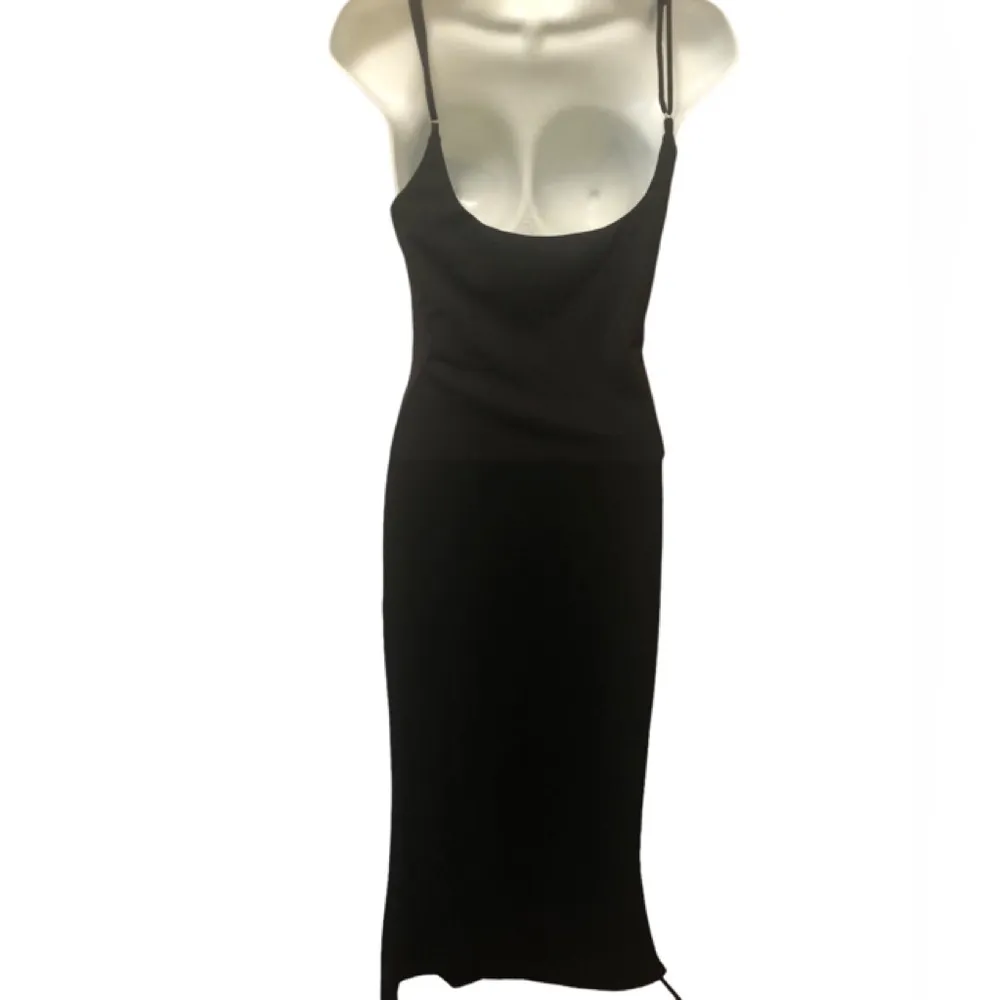 Feels Right Bodycon Maxi Dress Sz L Black Sultry Sexy Cocktail Date Nite - Image 7