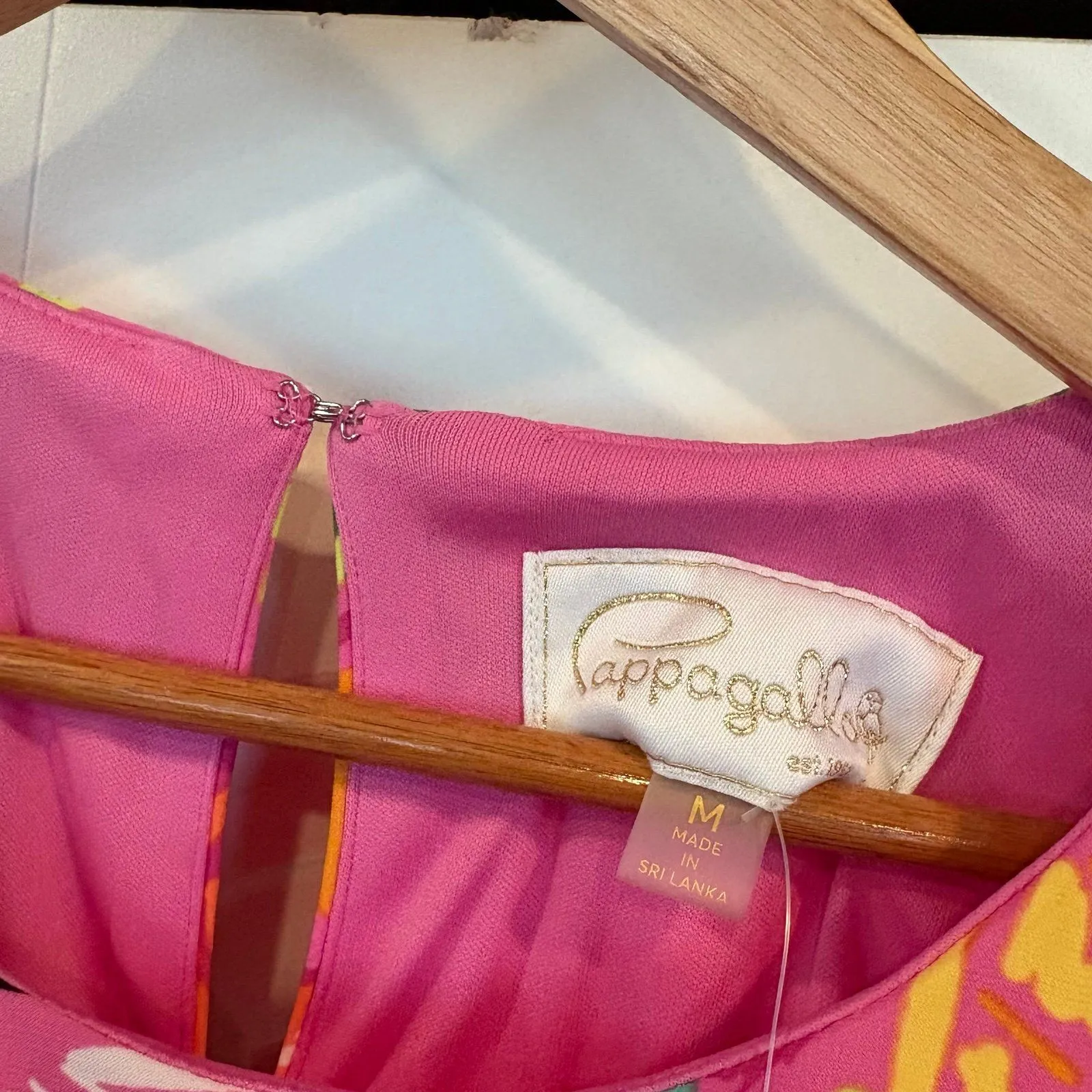 Cappagallo Pink‎ Fruit Pattern Dress Size Medium Pink - Image 7