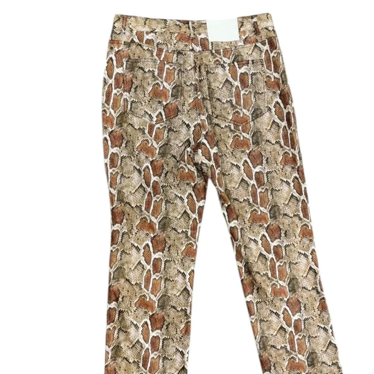 Proenza Schouler White Label Snake-Print Straight-Leg Trousers - Image 7