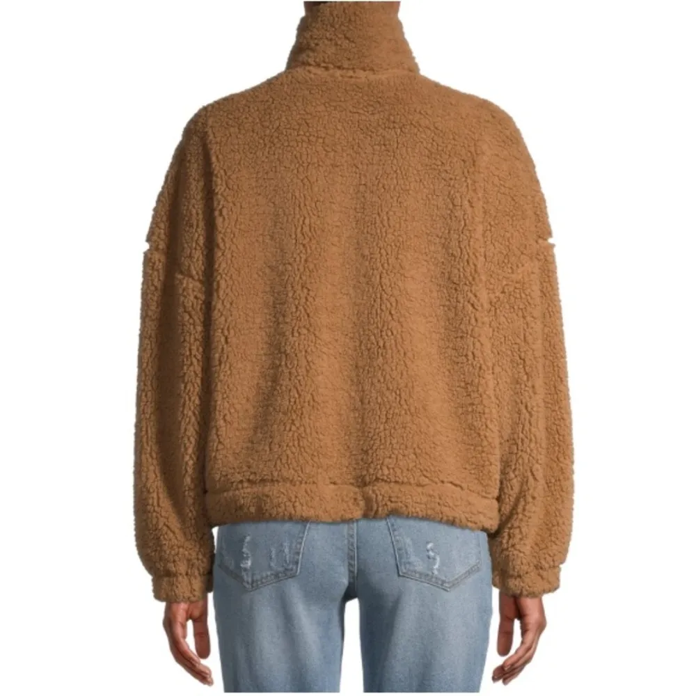 Juniors Full Zip Faux Sherpa Jacket - Image 4