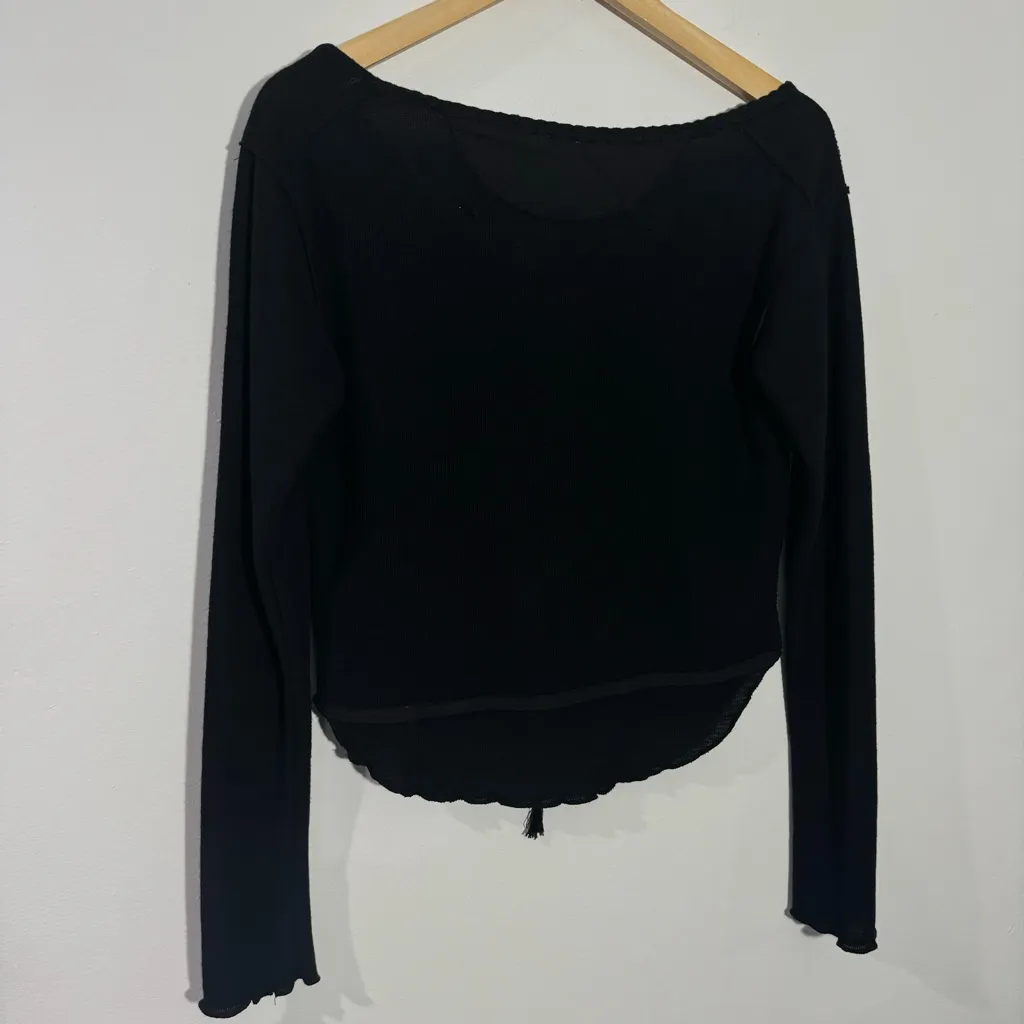 NEW We The Free Free People Cecilia Shirt In Black‎ Size Medium - Image 8