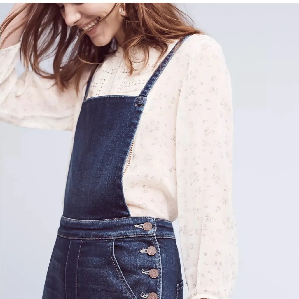 Mother flare denim overalls swooner size 29 Blue - Image 5