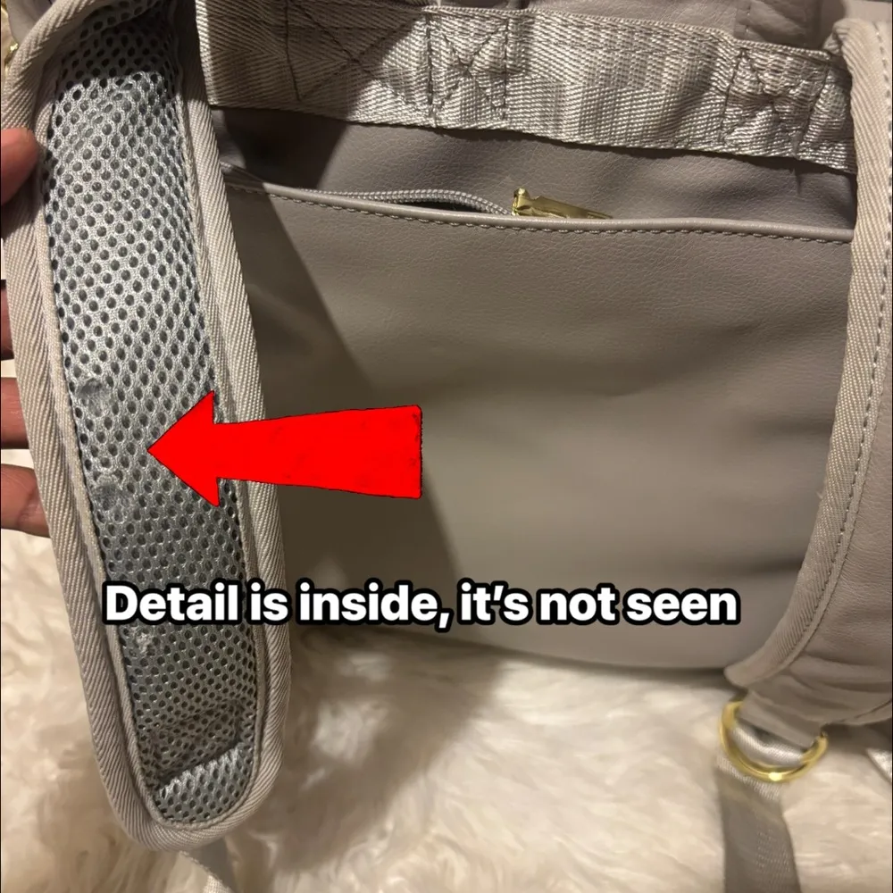 🩷💙Grey Fox Gray Diaper Bag with Gold Accents💙THIS IS BABY BAG 💼 👶 OF QUALITY. - Image 5