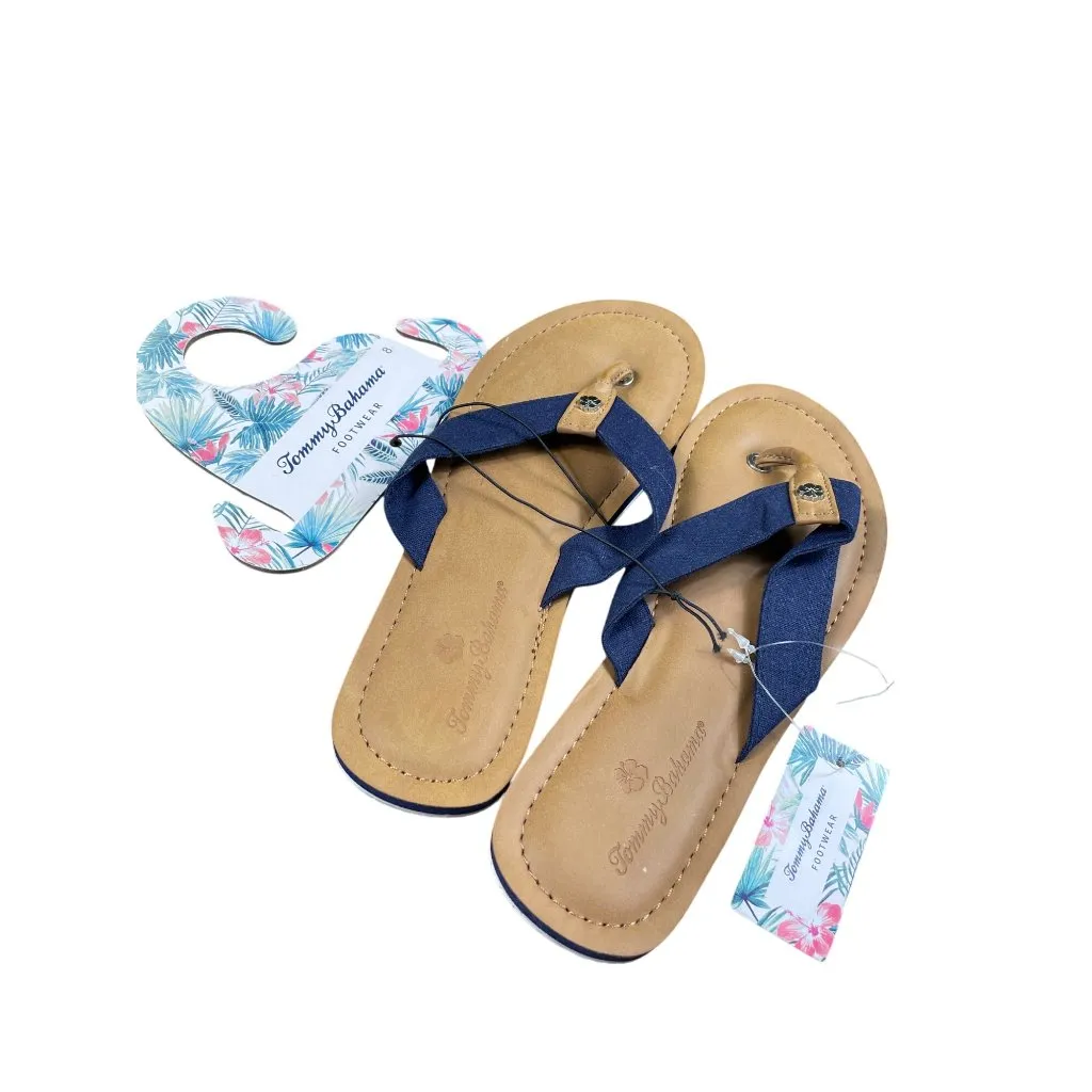 Tommy Bahama Womens Blue Slip-On Thong Sandals Size 8 SKU 8568 - Image 12