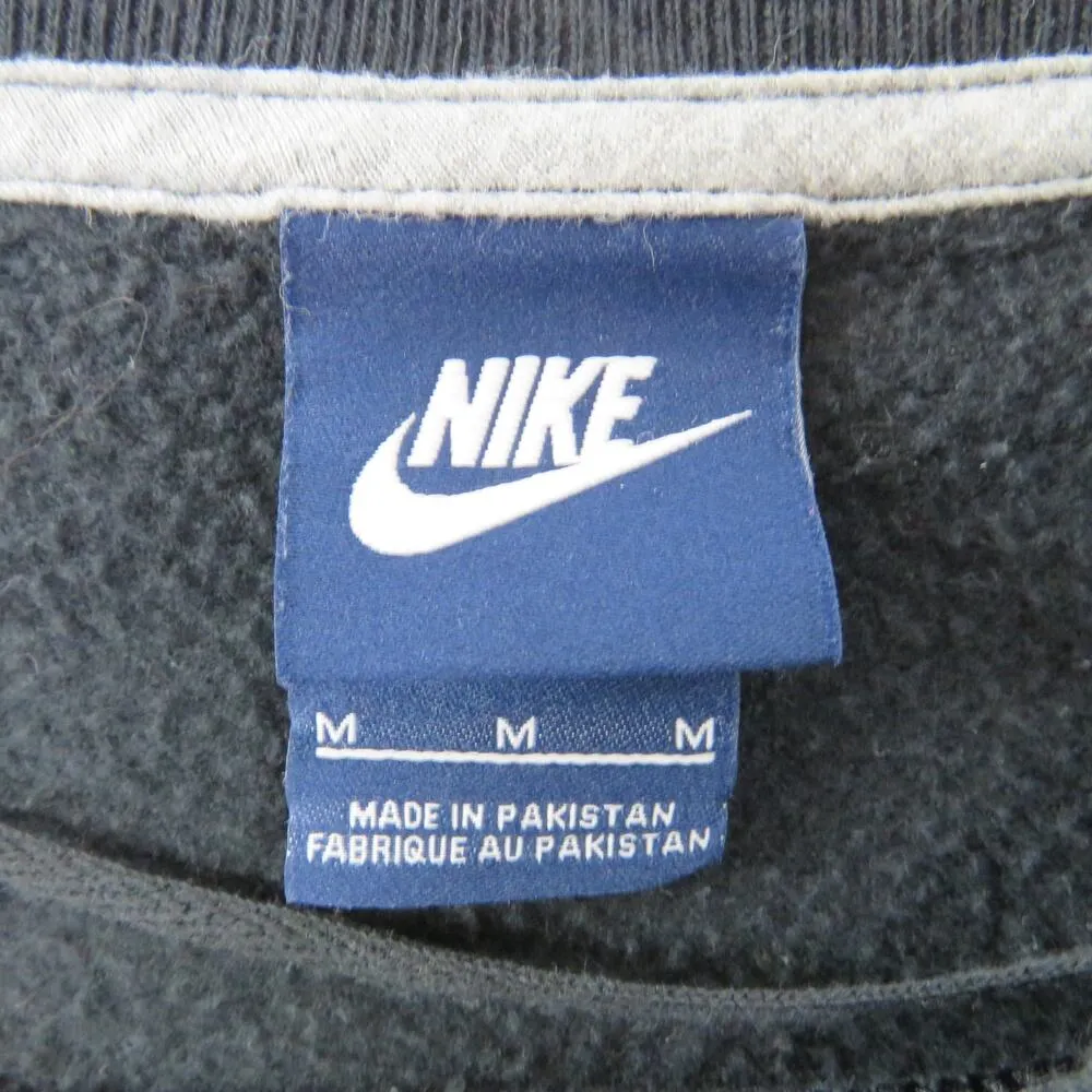 1990s Vintage Nike Black Crewneck Sweatshirt Just Do It Graphic Neon Medium - Image 4