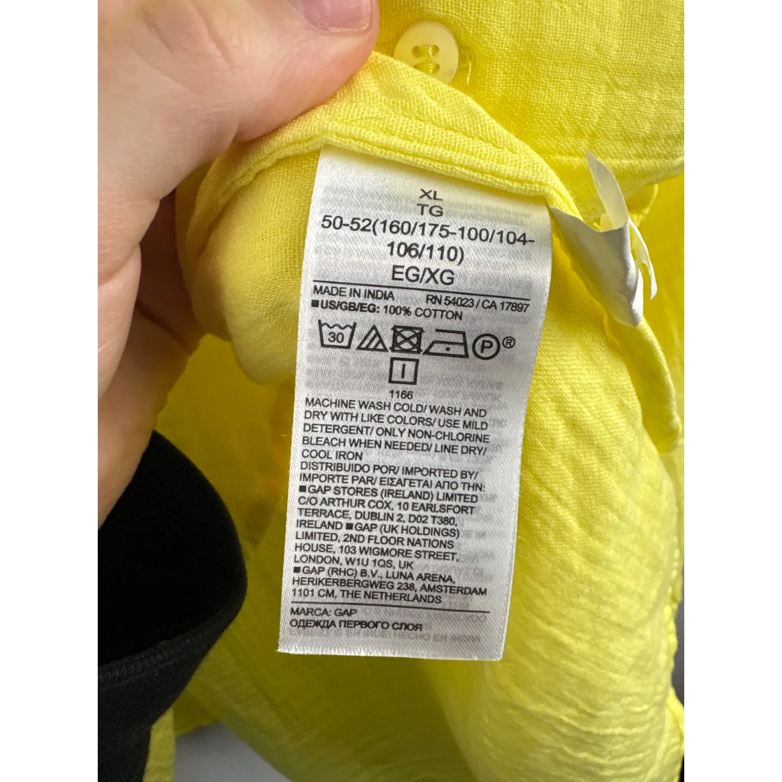 Women’s GAP XL Bright Yellow Button Up Blouse - Image 5