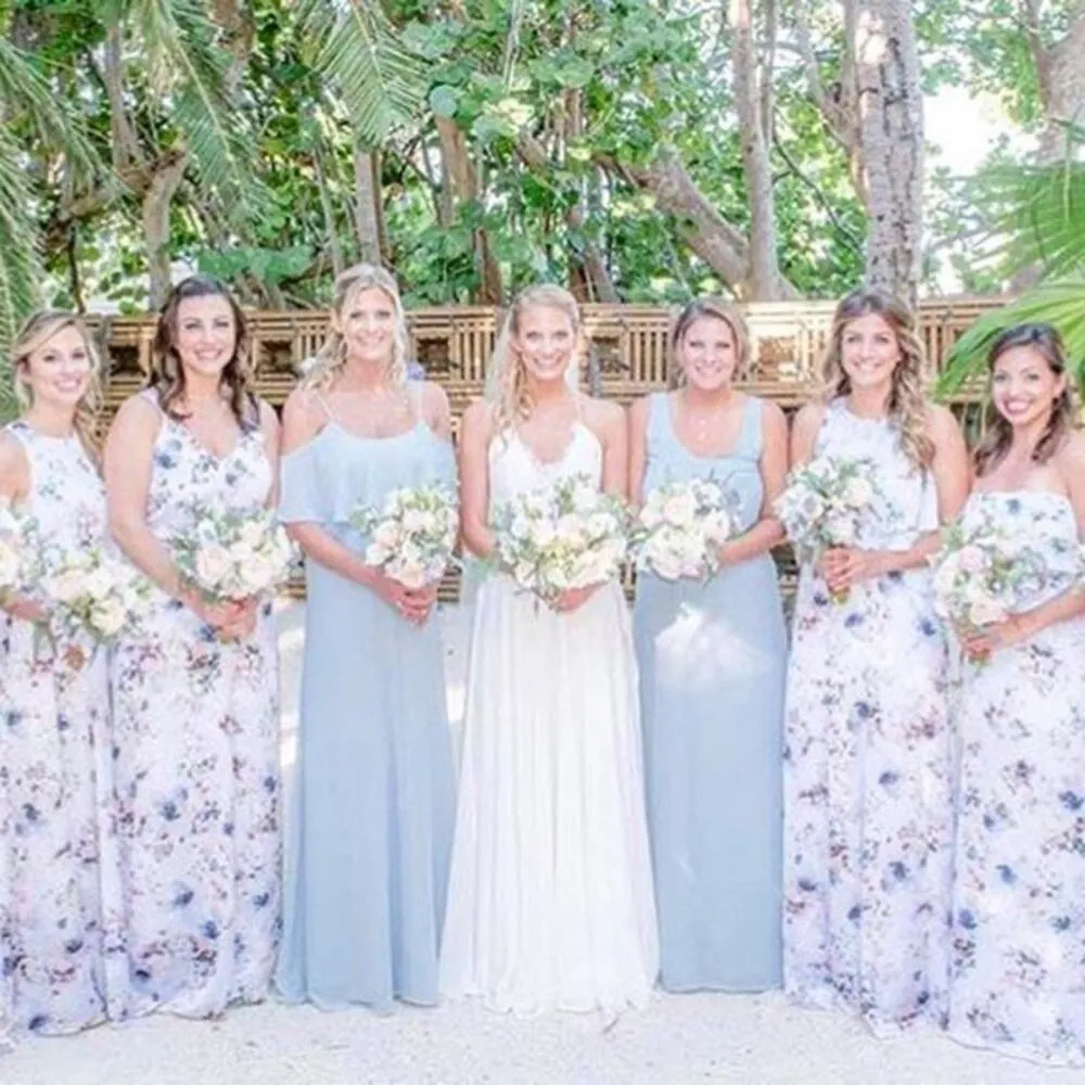 Show me your mumu hacienda off the shoulder bridesmaid bouquet beauty maxi dress - Image 4