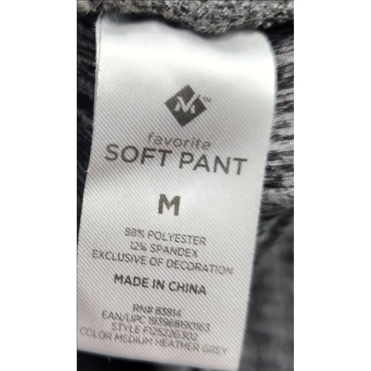 Members Mark Pants Womens Size Medium Charcoal Gray Lounge Drawstring ‎ Soft - Image 3