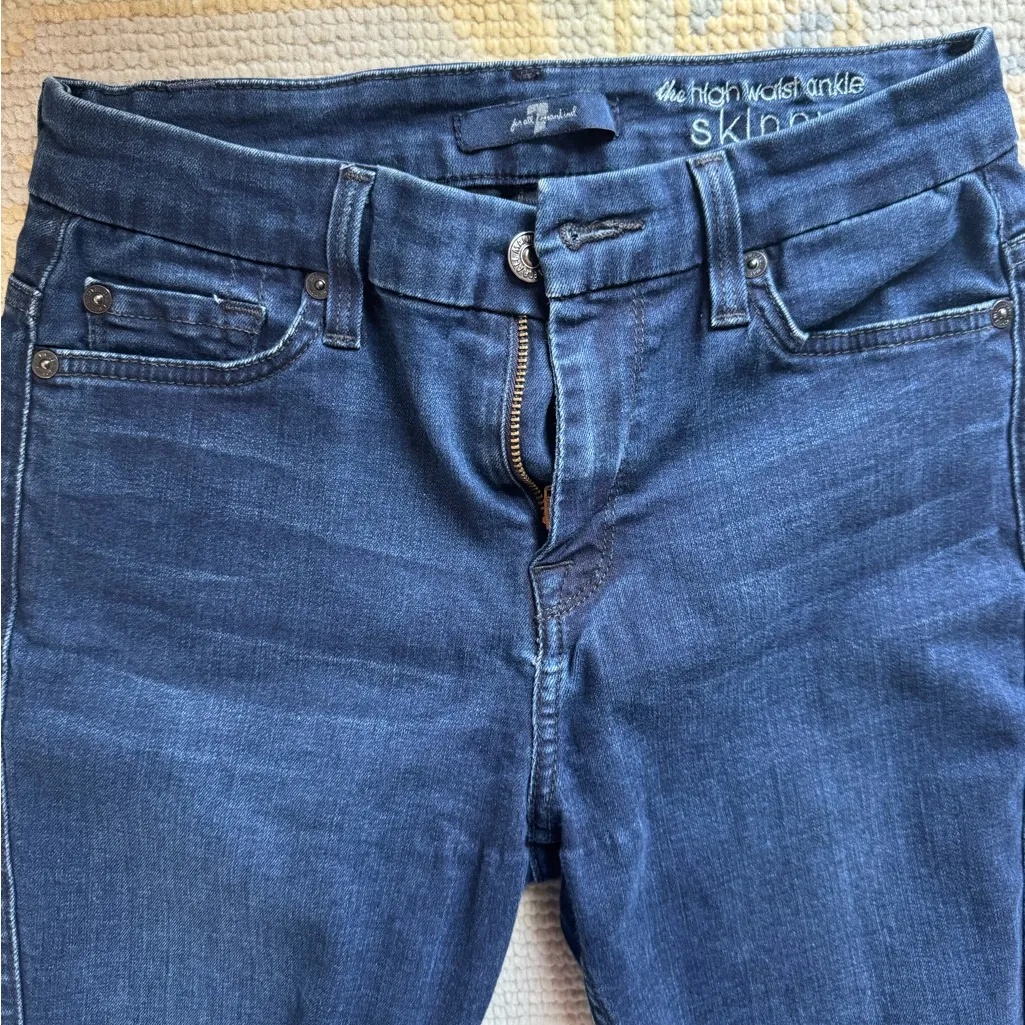 7 for all mankind high waist ankle skinny Jean - Image 2