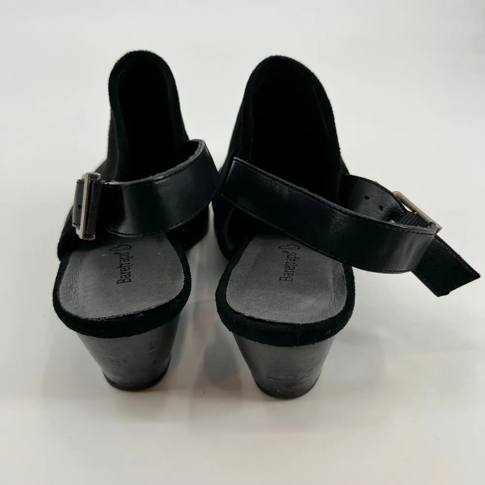 Bare Traps Rejina black sling back mule Booties shootie chunky heel western sz 9 - Image 5