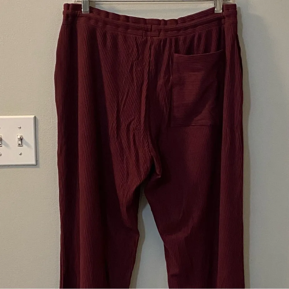 Tommy John Brushed Ribbed 2 piece lounge set size medium in port Royal NWT Red - Image 14