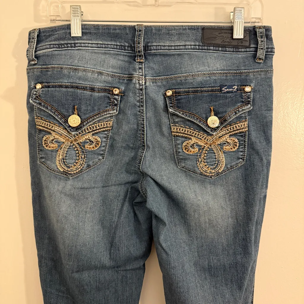 Seven7 Women's Blue Jeans 30x31 Bootcut - Image 3