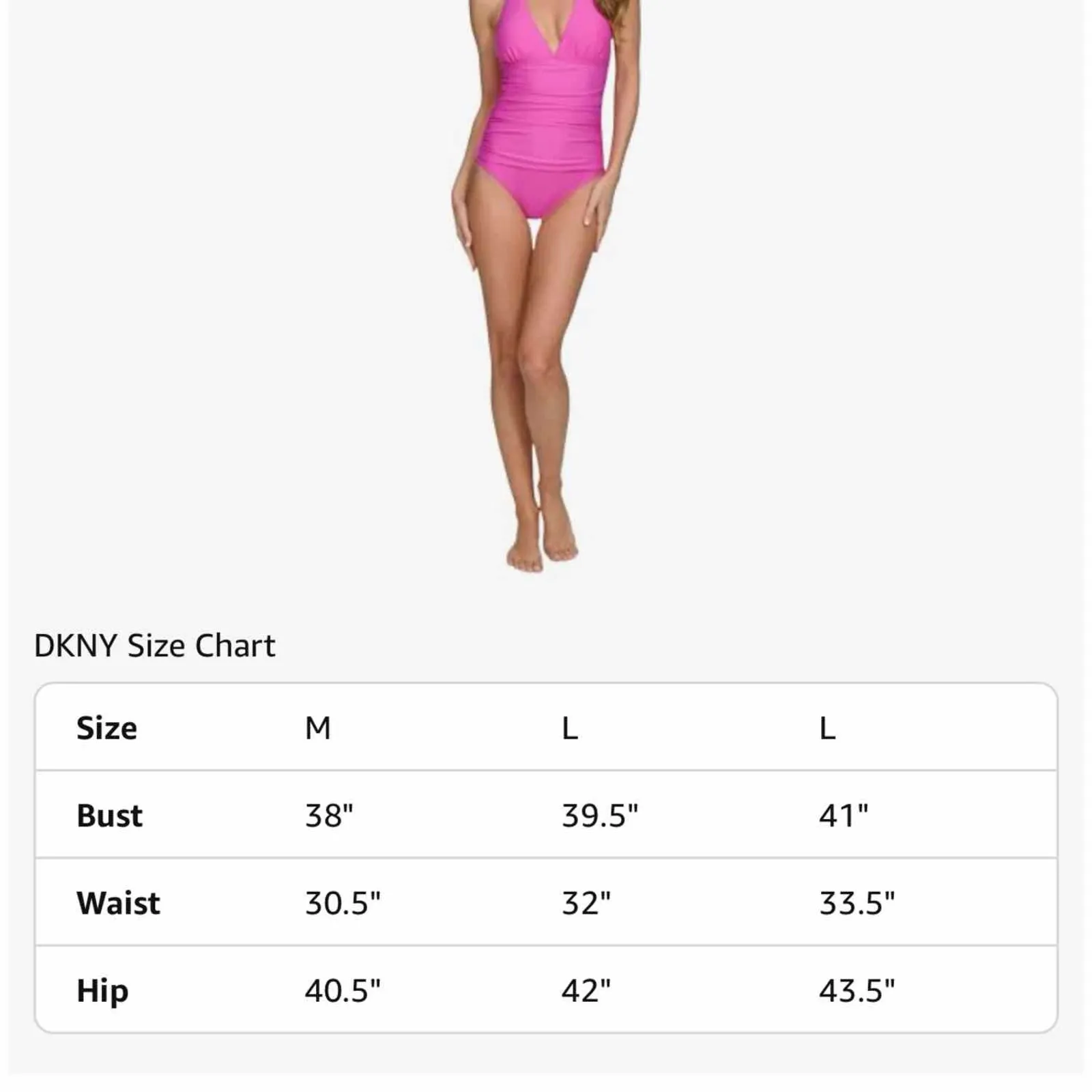 DKNY Triangle Halter One Piece Swimsuit Carnation Pink Size Medium - Image 10