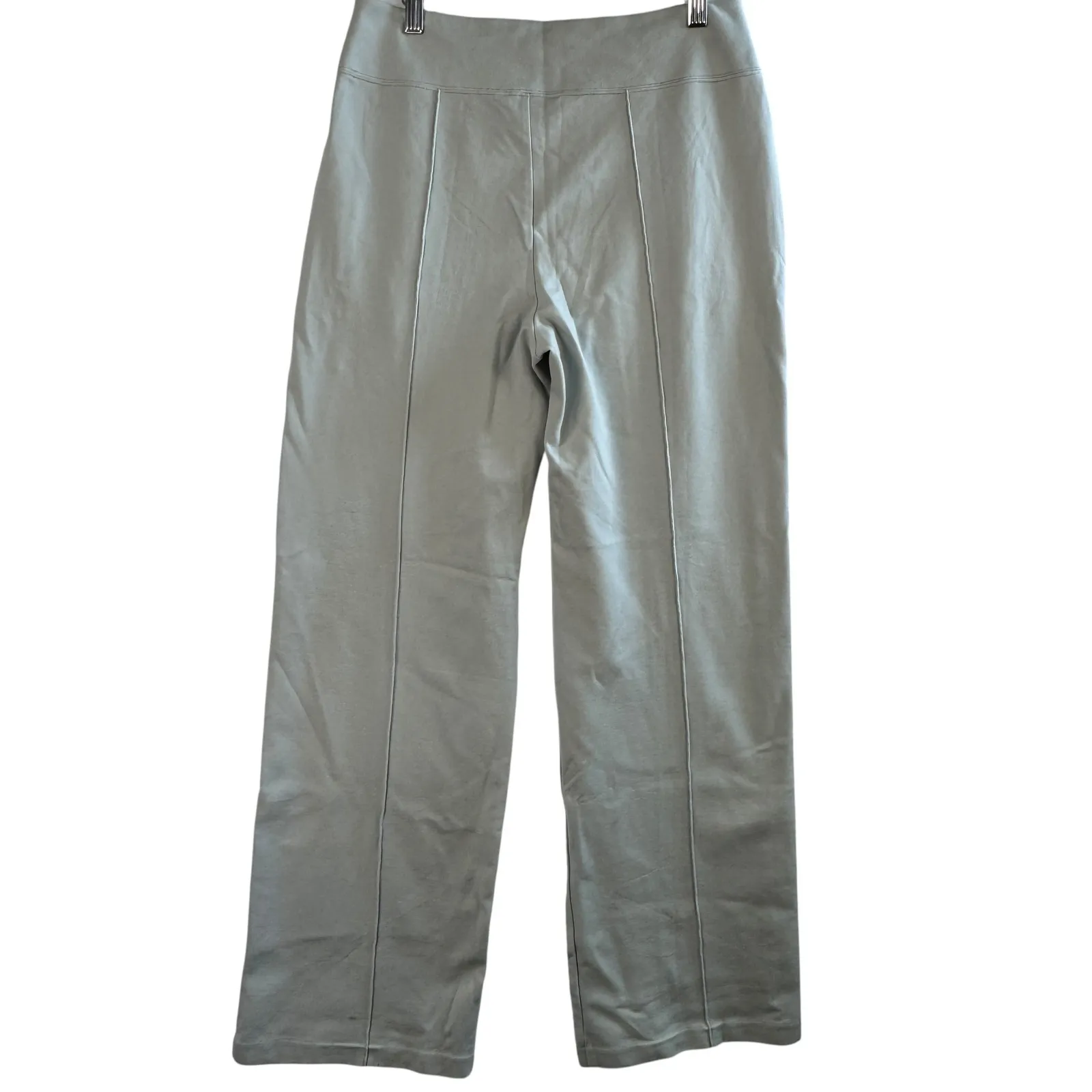 Athleta Eastbound Wide Leg‎ Pants Womens Size 8 Sage Green Tencel Blend - Image 2