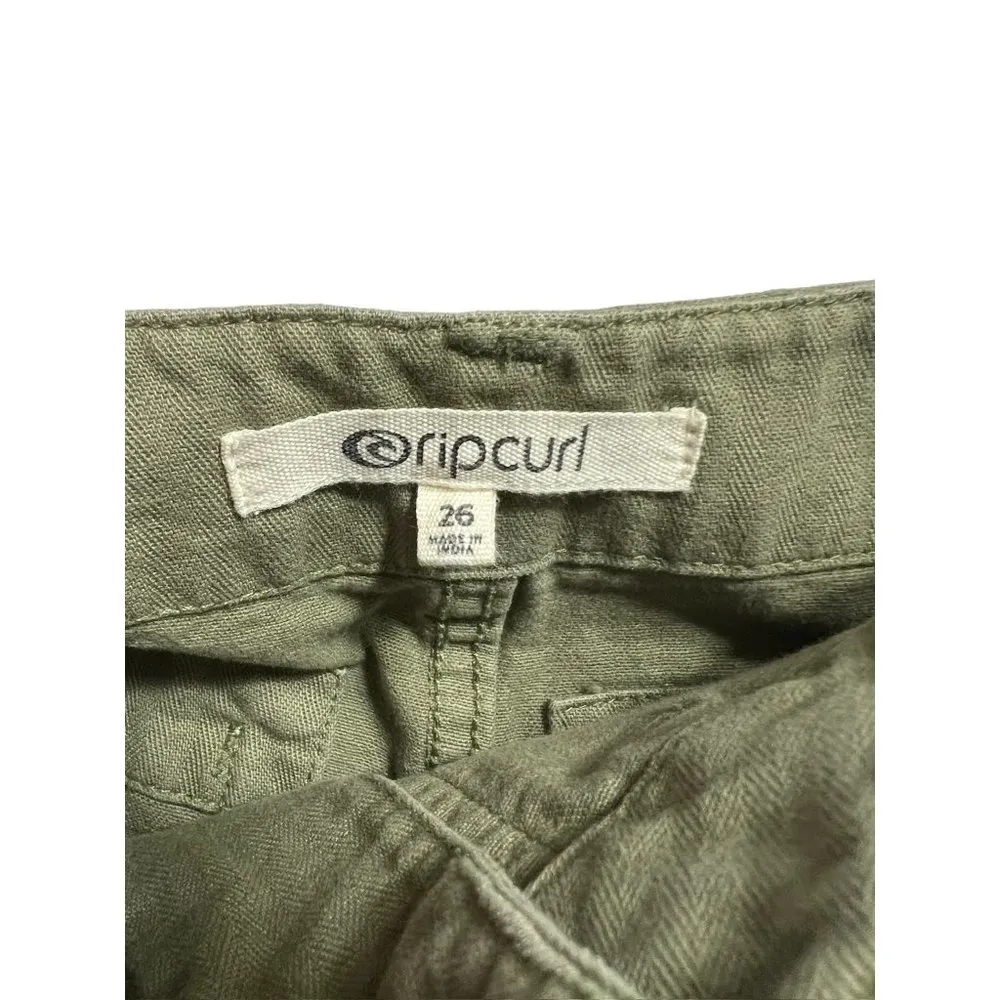 Ripcurl Women's Olive Green Shorts - Image 3