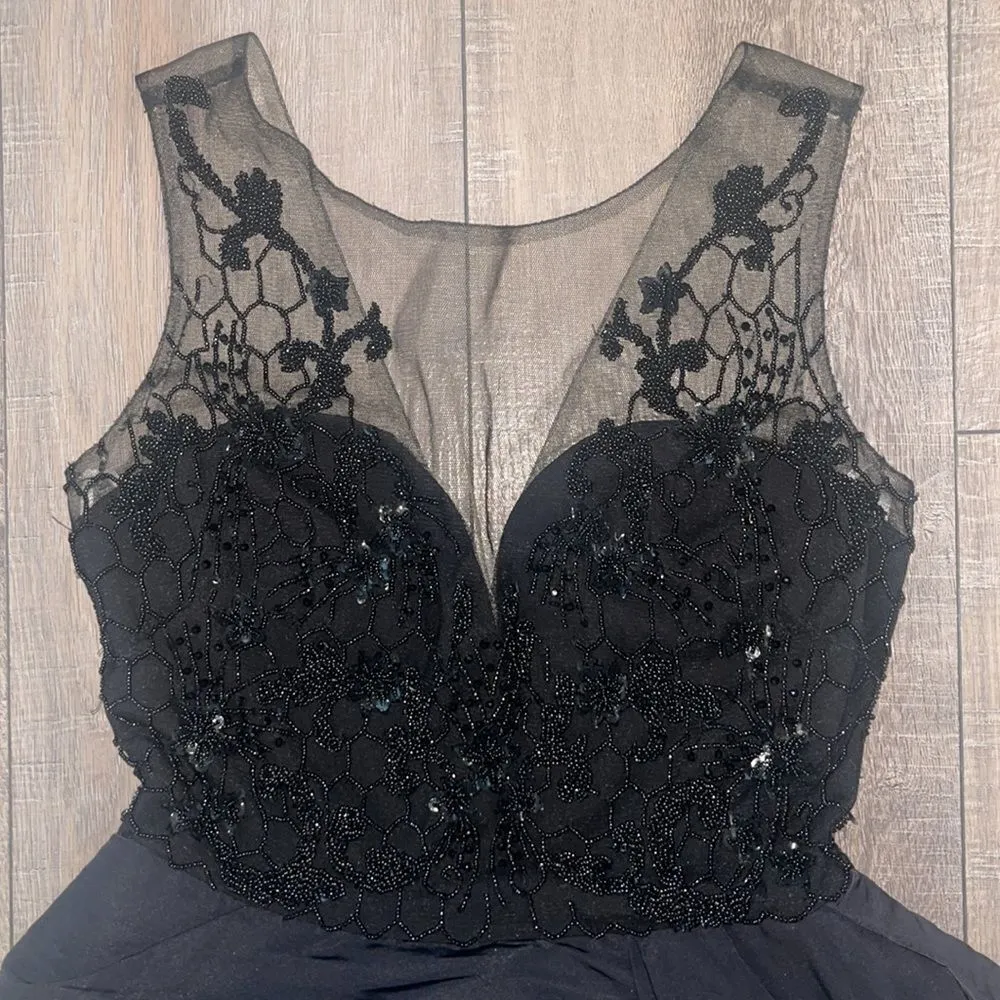 Marchesa Notte Dress Black Size 0 - Image 4