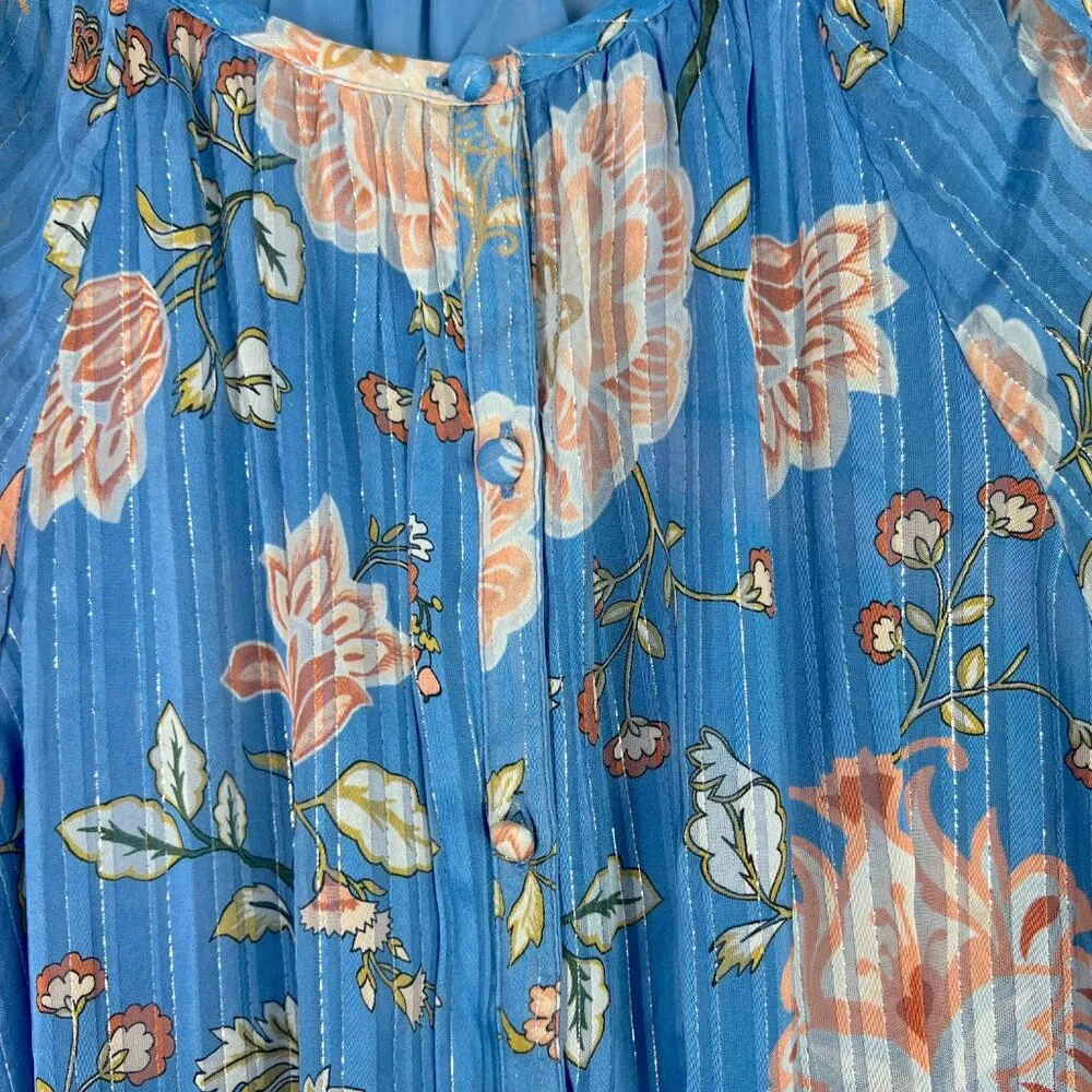 Ramy Brook Printed Hamilton Blouson Sleeve Mini Dress Long Sleeves Size Small - Image 10