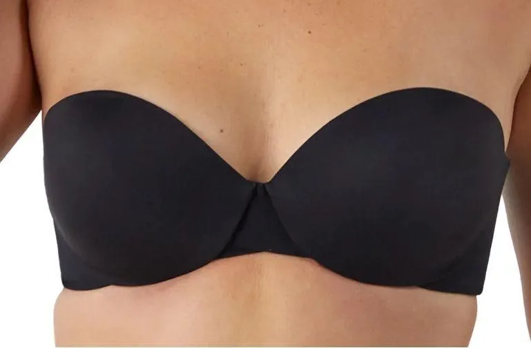 Maidenform Dreamwire Strapless Padded Lift Underwire Bra Black Size 34C - Image 1