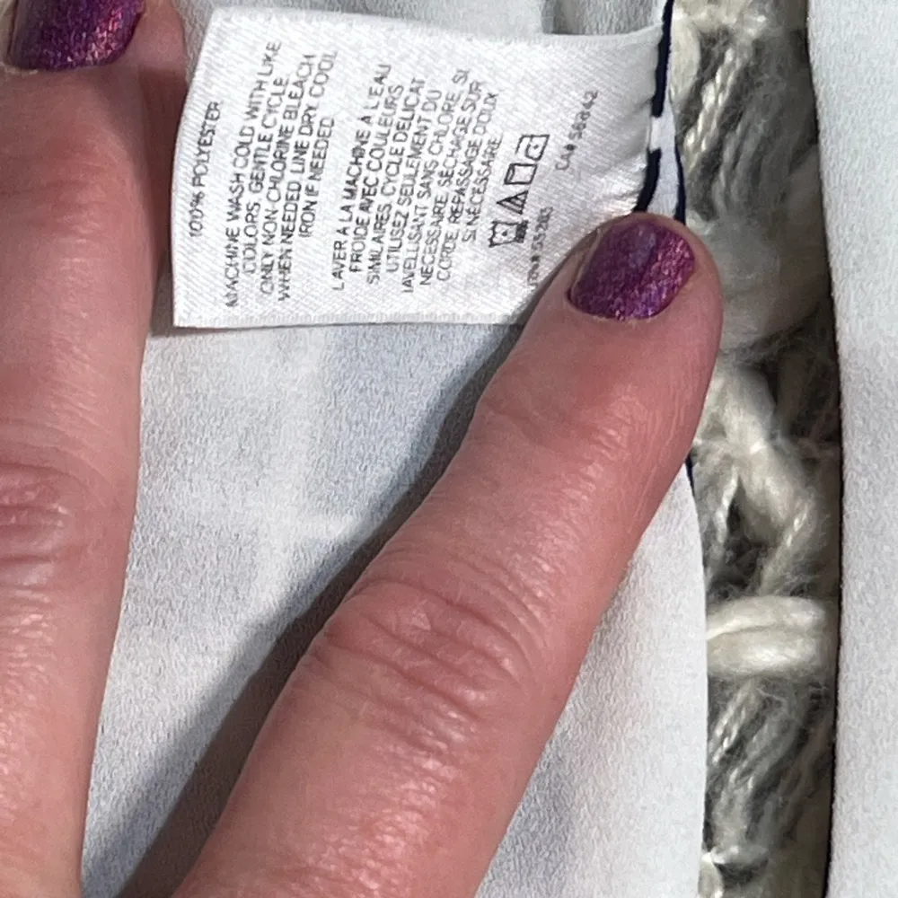 Express Barcelona Reversible Navy Blue, Black White Floral Asian Print Tank Top - Image 4