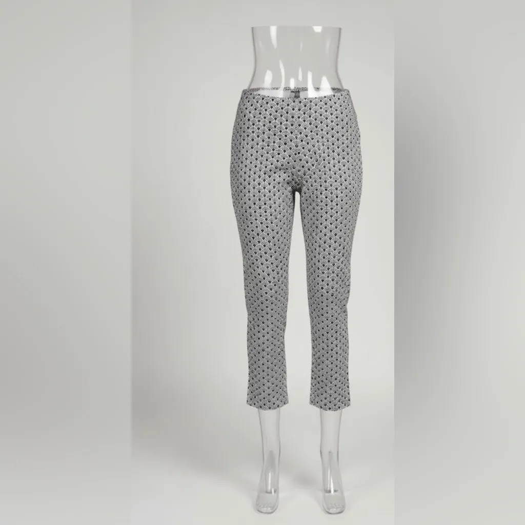 Jules & Leopold  Black and Gray Patterned Women's Pants - Image 3