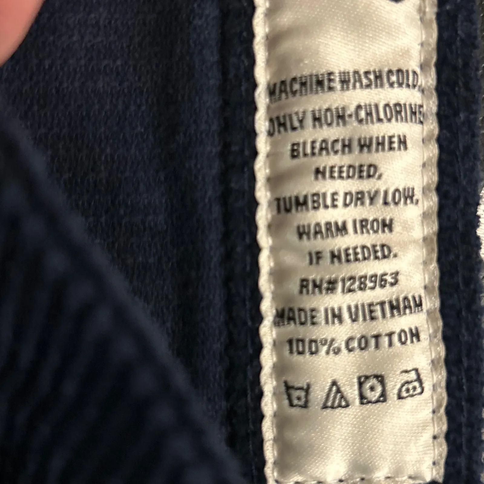 Indigo Rein Navy Blue Corduroy Button Fly A-Line Frayed Hem Mini Skirt Size 9 - Image 4