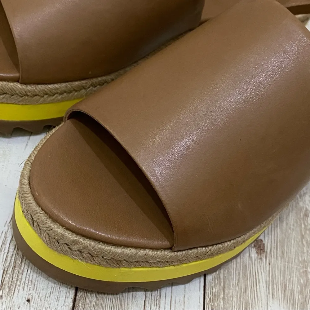 SCHUTZ Nude Sling back Espadrille Sandals 7.5 - Image 9