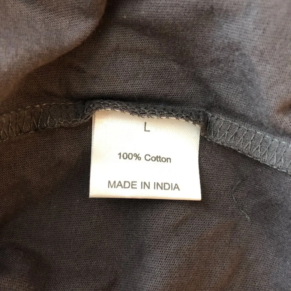 Electric Pink Womens T Shirt Top Cropped Roses Be Brave Strong Kind Gray L - Image 4