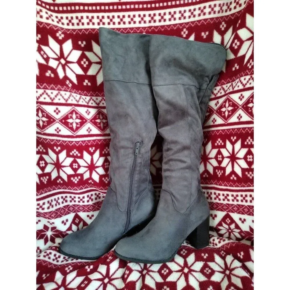 Women's diba London Boots‎ sz​ Gray Size 9.5 - Image 5