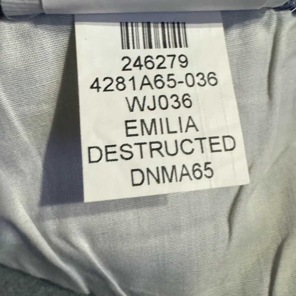 Paige Jimmy Jimmy Emilia Destructed Cuffed High Rise Denim Blue Jean Shorts 32 - Image 8