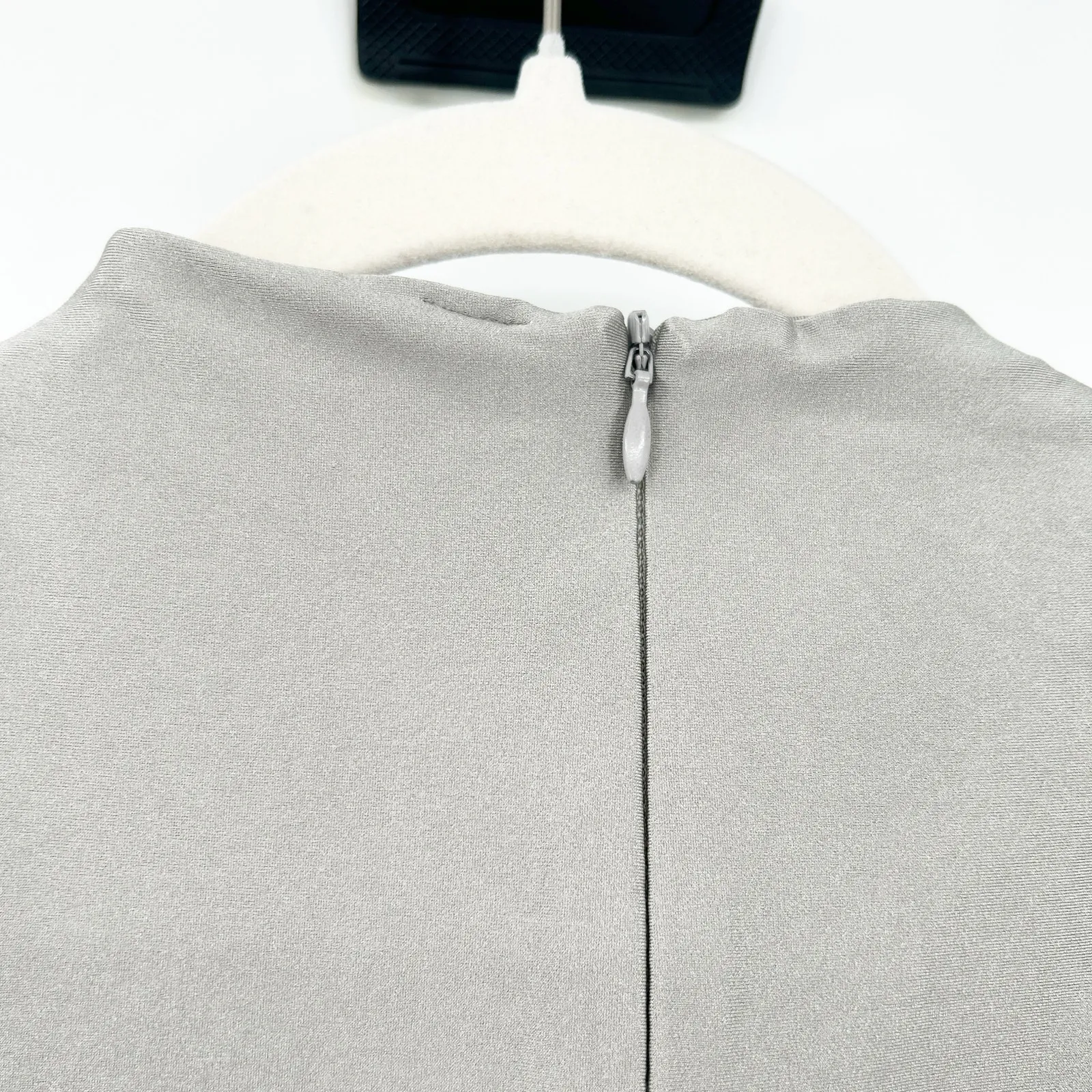 Skims Womens Summer‎ Disco Mock Neck Sleeveless Tank Bodysuit Size M Smoke - Image 6