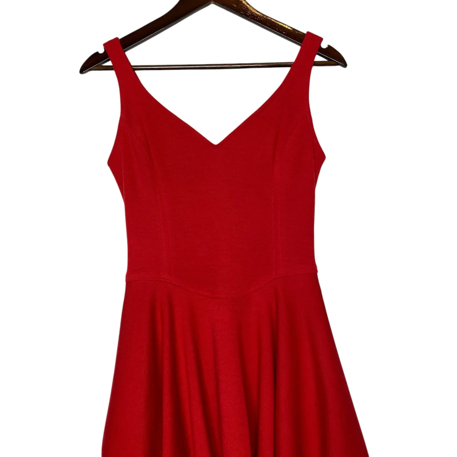 Vintage Tom and Linda‎ Platt Peplum Dress Medium Sleeveless Red - Image 3