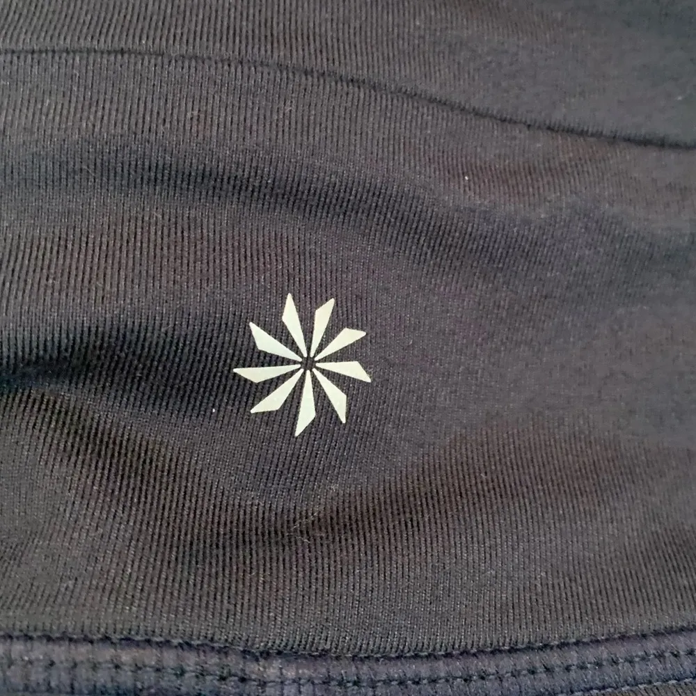 Athleta Abstract Striped Dark Blue Cropped Legging - Image 6