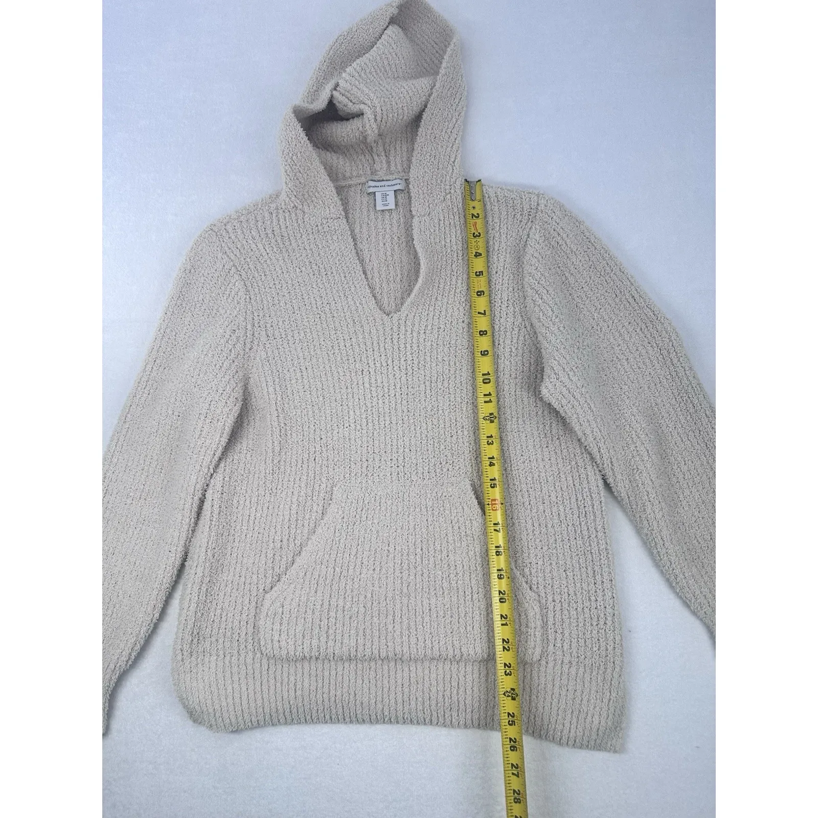 Cupcakes and Cashmere Soft Split Neck Hooded Pullover Sweater Size M Size M - Image 10