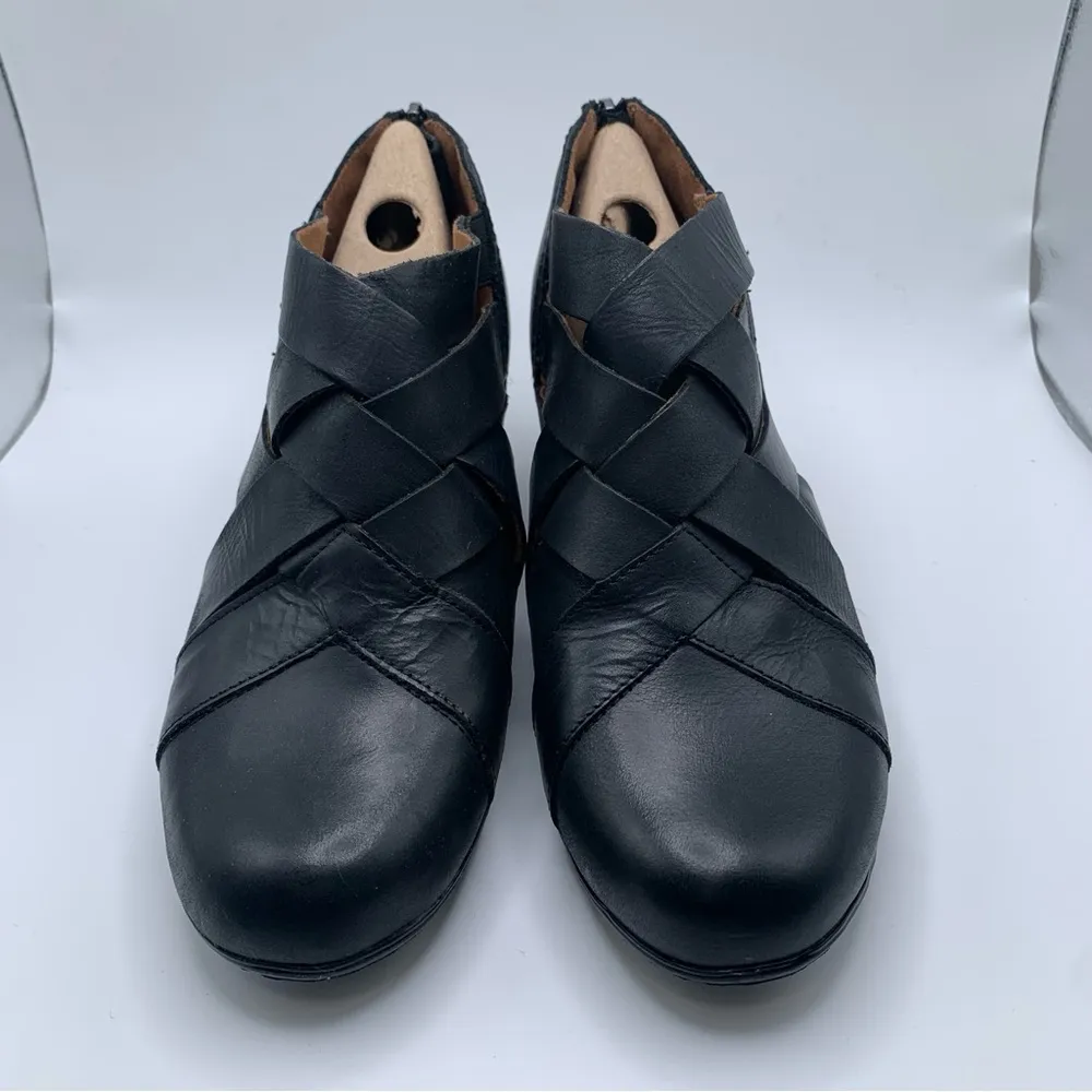 NWB Women's Cobb Hill Laurel Woven black leather size 6.5M heels 1816 - Image 5