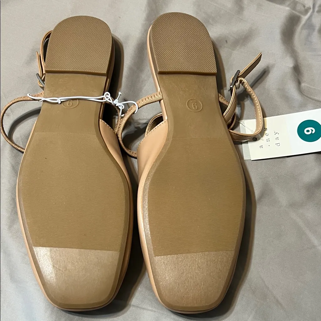 A New Day Women's Beige Slingback Flats - Image 4
