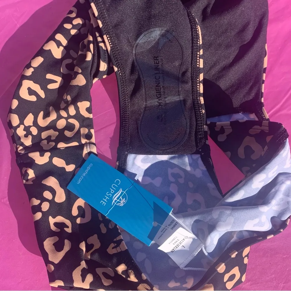 Cupshe Cheetah V-Neck Cheeky Monokini women’s Swimsuit large NWT - Image 6