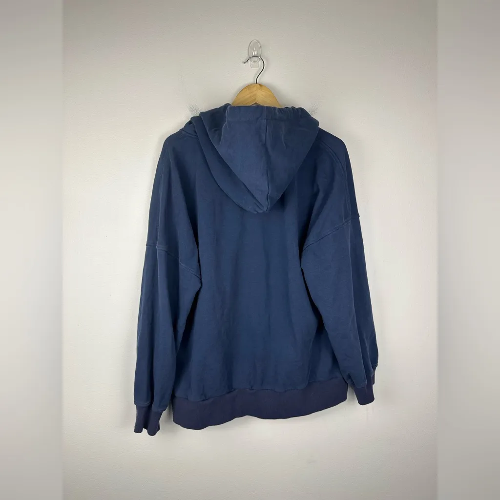 Nap Loungewear Full Zip Oversized Hoodie Sweatshirt Navy Blue Women’s Sz XXS - Image 6