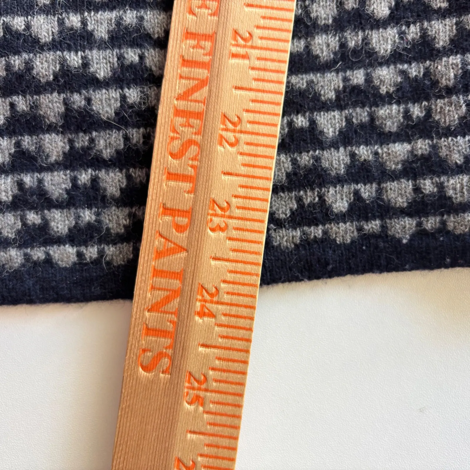 A. IDA Made In Italy Wool Blend Cardigan Faux Fur Collar Womens Sz L‎ Blue Size L - Image 6