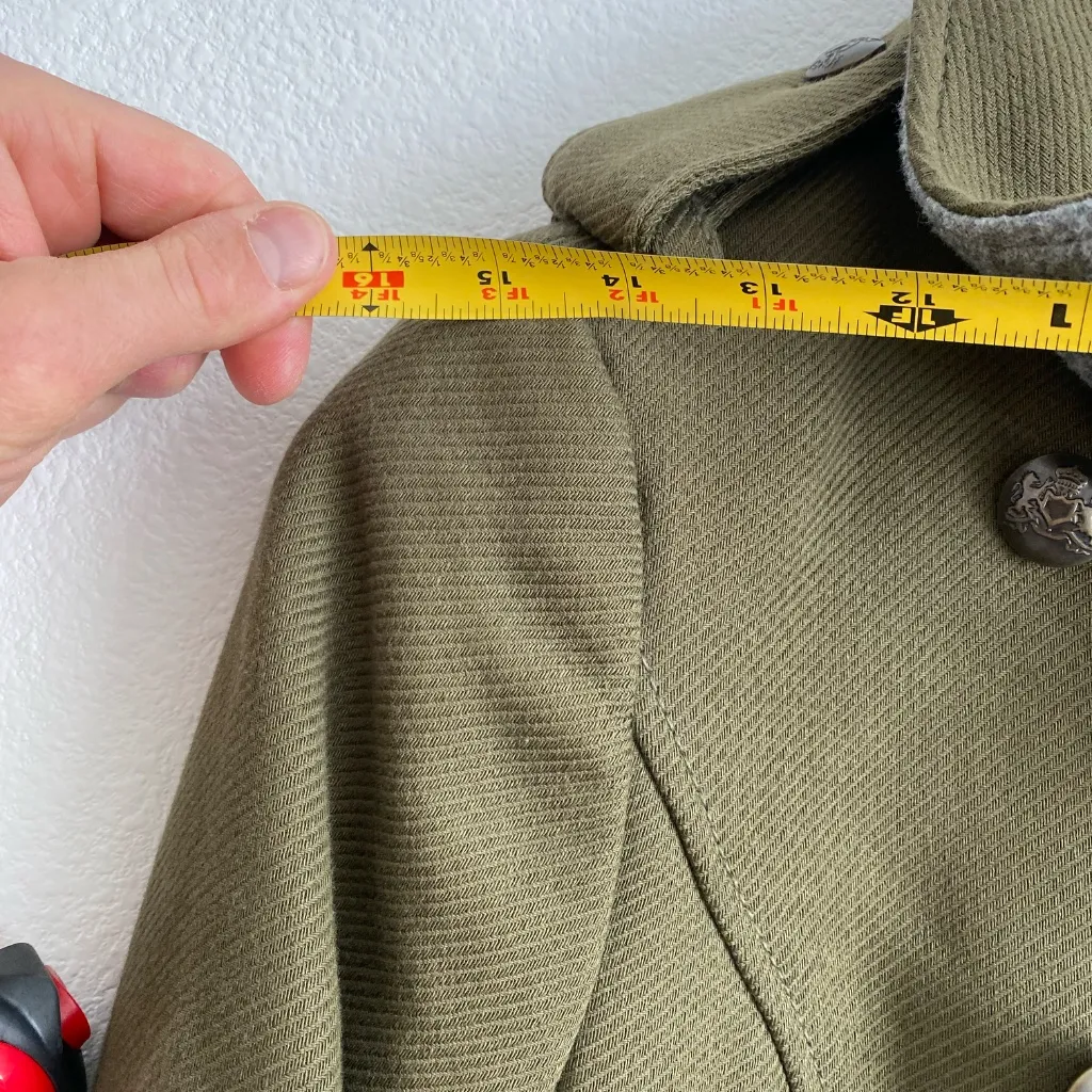 NWT Banana Republic Women's Regal Olive Green Peacoat - XSP - Image 10