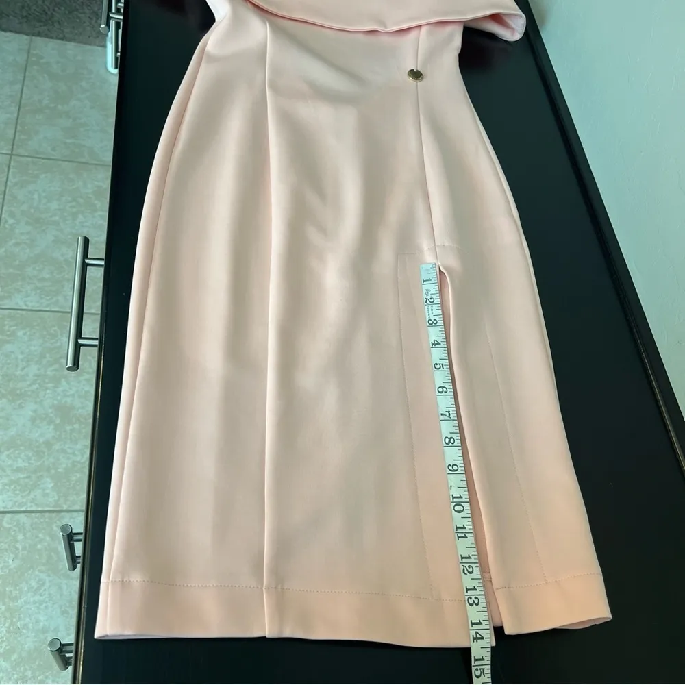 Bronx & Banco strapless off shoulder bodycon Dress, open back, pink, size 4US - Image 11