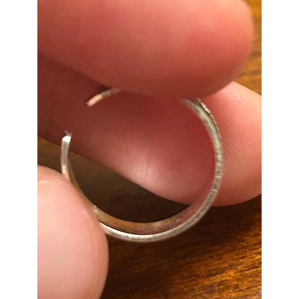 925 sterling silver ring band h104 1.14g size 2.5 - Image 5