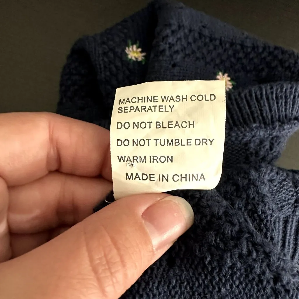 Paige Knit Floral Crop Tube Top in Blue - Image 6